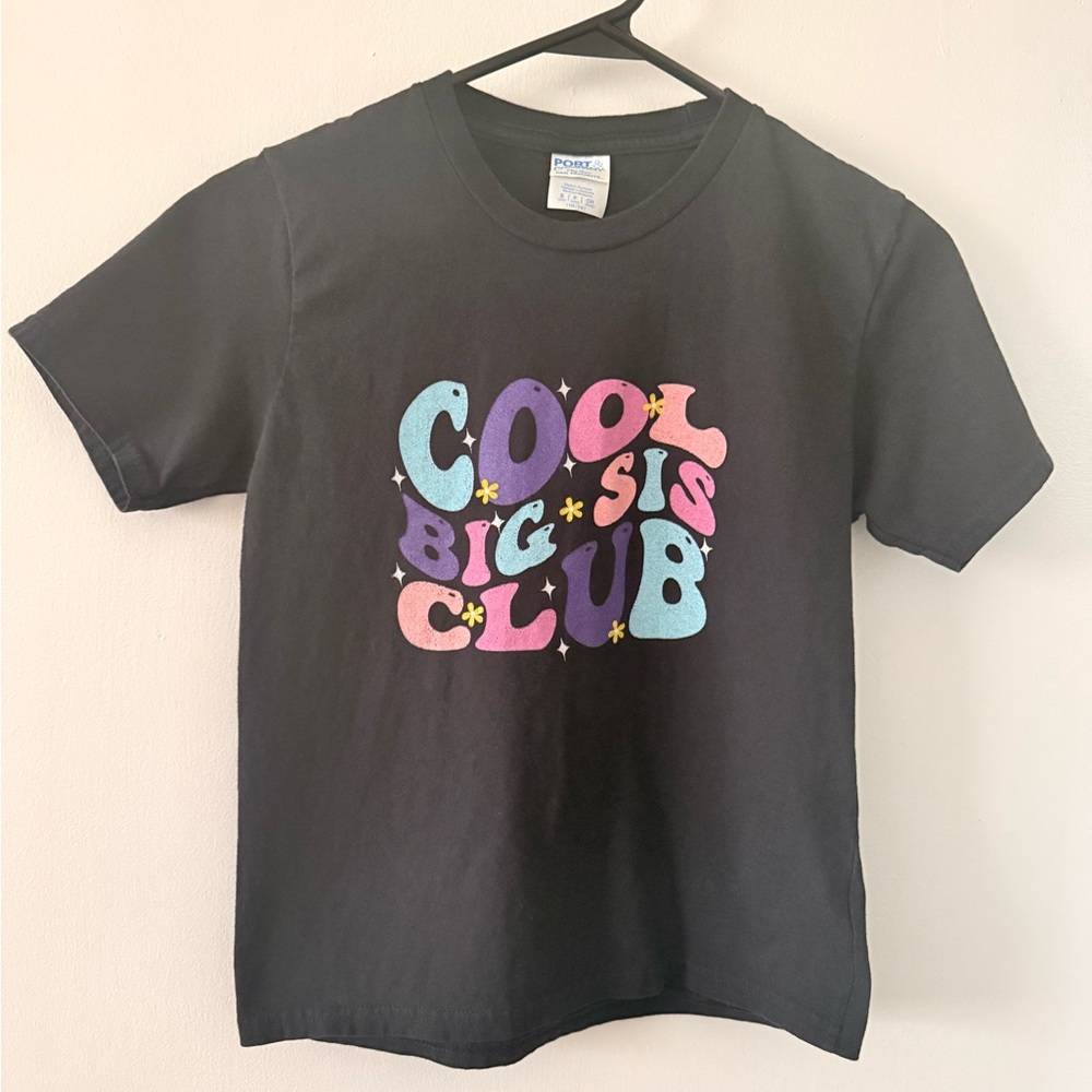 Black Cool Big Sis Club T-Shirt